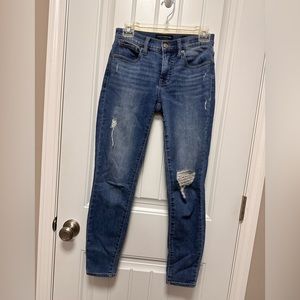 Lucky Brand Mid Rise Super Skinny Ava Denim Jeans Medium Wash sz 0/25